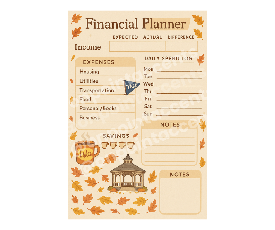 GG Girls Digital Planner, Small Town Cozy Vibes Planner Set with extrras