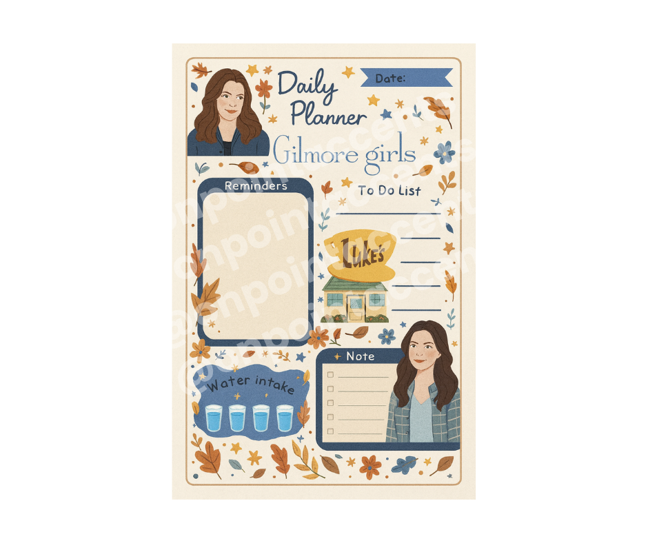 GG Girls Digital Planner, Small Town Cozy Vibes Planner Set with extrras