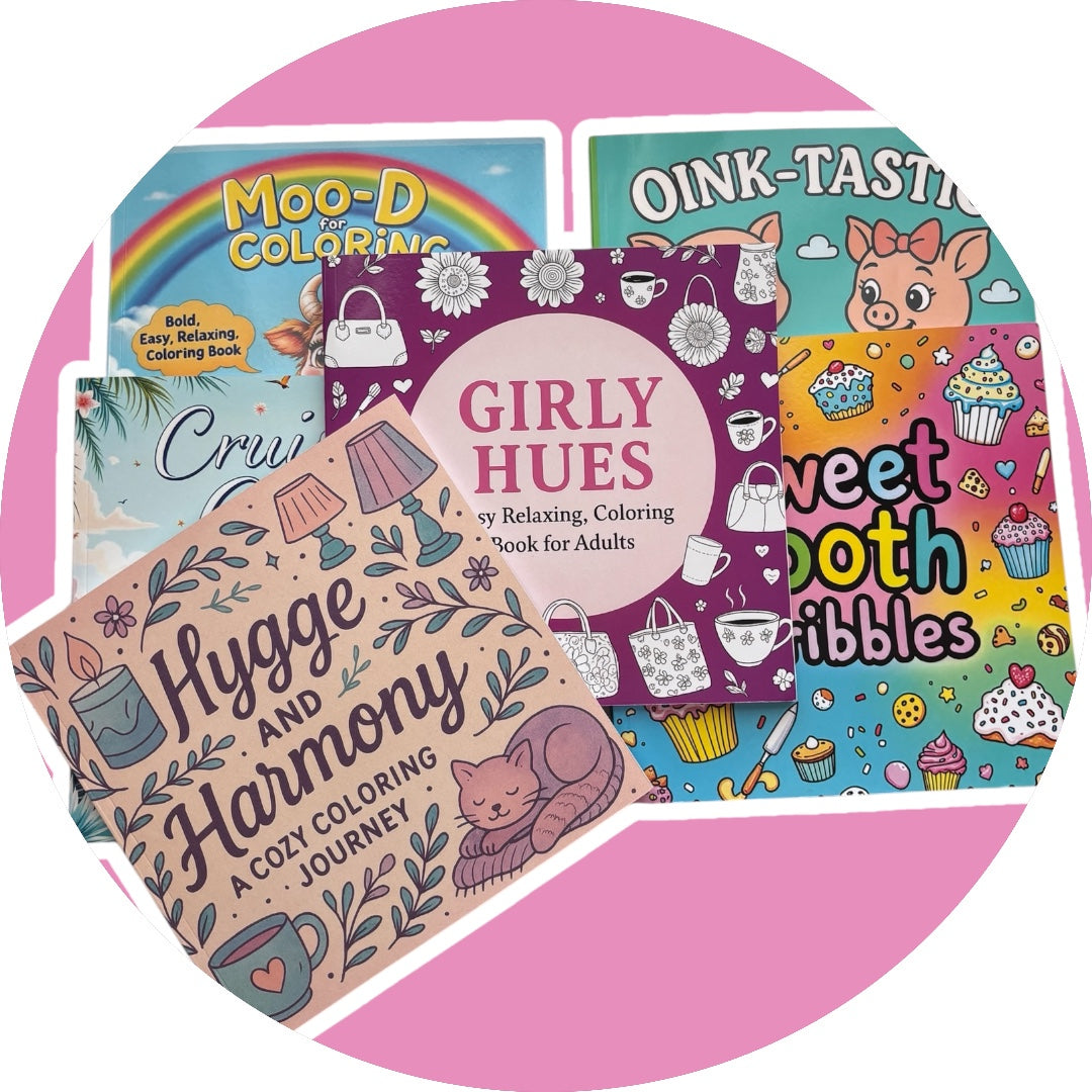 Color Me Happy โ 5 Book Bundle & Save! Coloring Books Bold and Easy All Ages