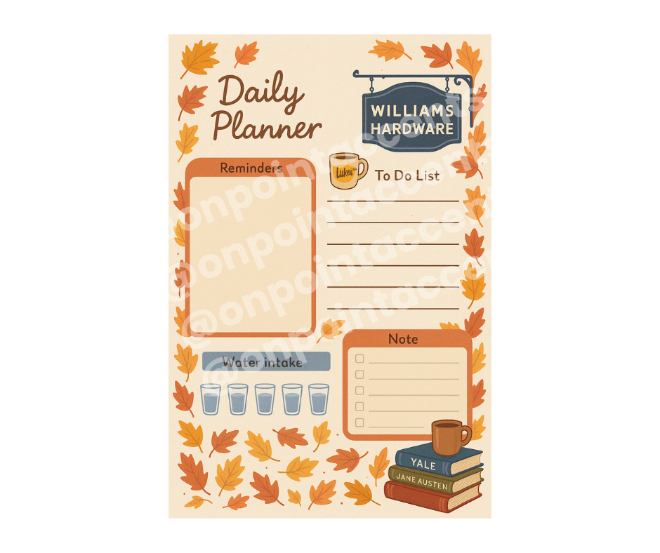 GG Girls Digital Planner, Small Town Cozy Vibes Planner Set with extrras