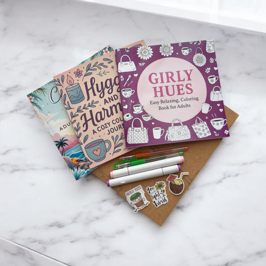 🌟 Colorful Trio Cozy Pack 🌟 3 pack coloring book bundle