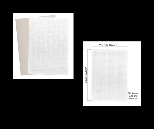 Custom Photo Puzzle – Personalized Sublimation Puzzle Gift (Rectangle or Heart Shape)