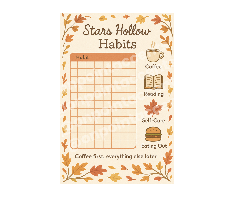 GG Girls Digital Planner, Small Town Cozy Vibes Planner Set with extrras
