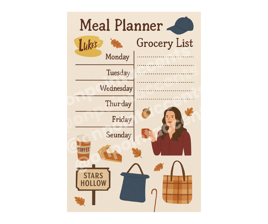 GG Girls Digital Planner, Small Town Cozy Vibes Planner Set with extrras
