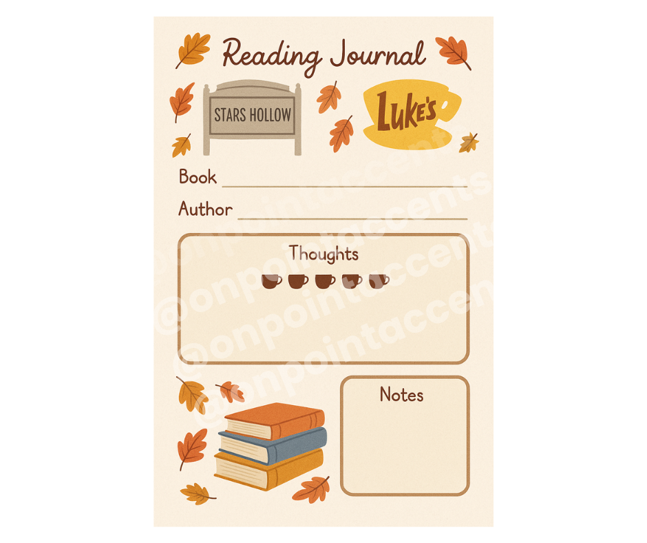 GG Girls Digital Planner, Small Town Cozy Vibes Planner Set with extrras
