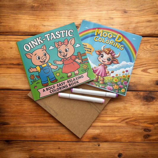 💖 Doodle Duo Mini Bundle 💖 2 pack Coloring Book Bundle