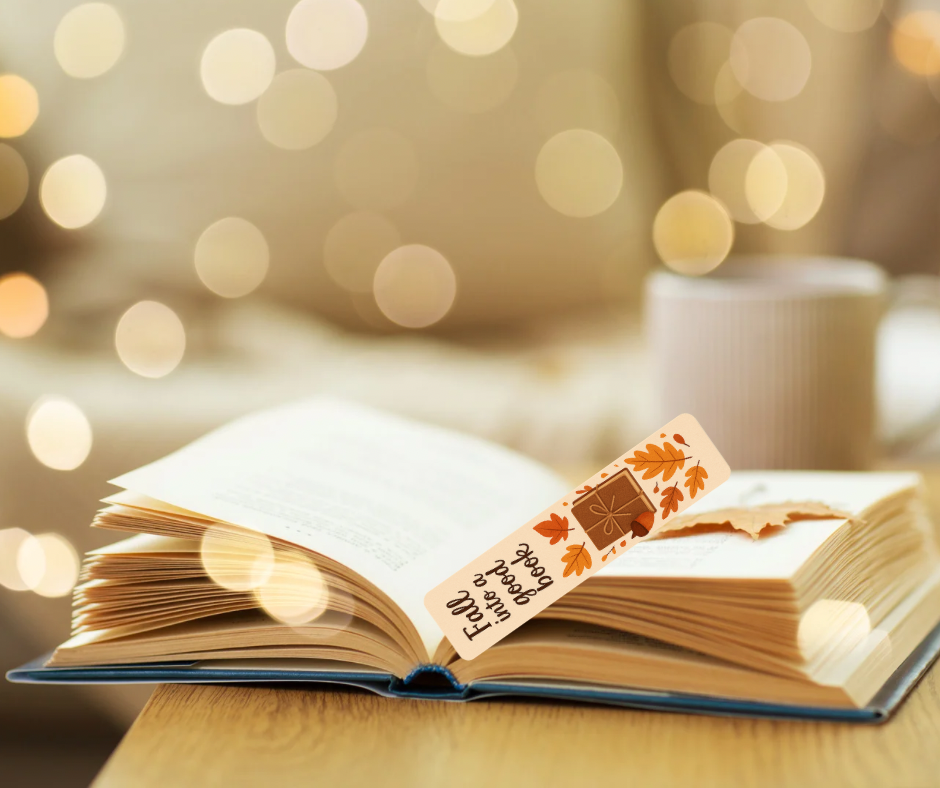 ๐ Fall Book Lover Bookmark Set โ 4 Laminated High-Quality Bookmarks (6โ x 2โ)