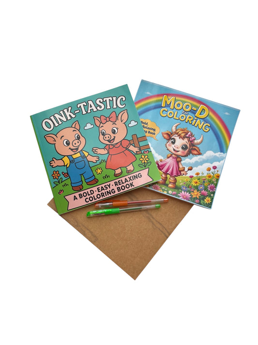 💖 Doodle Duo Mini Bundle 💖 2 pack Coloring Book Bundle