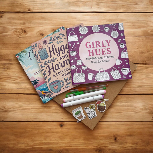 🌟 Colorful Trio Cozy Pack 🌟 3 pack coloring book bundle