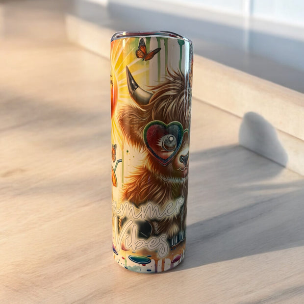 Tropical Cow Tumbler 20 ounce