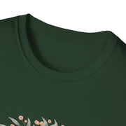 Floral Turtle Unisex Softstyle T-Shirt - Nature-Inspired Graphic Tee for Eco-Lovers