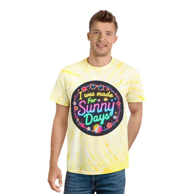 Sunny Days Tie-Dye Tee - Vibrant Yellow Summer T-Shirt