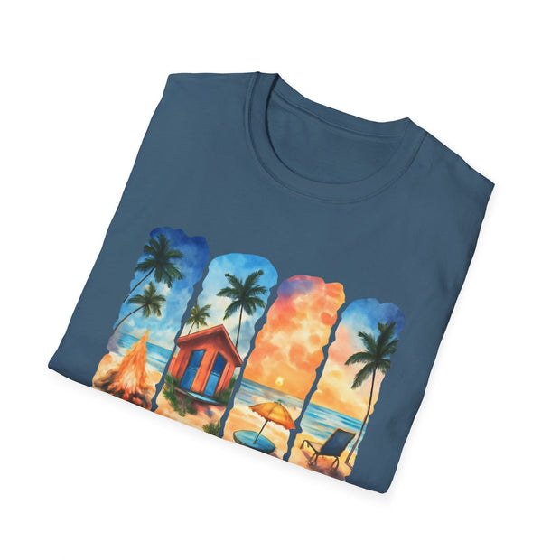 Beach Life Unisex Softstyle T-Shirt – Perfect for Summer Vibes and Coastal Adventures