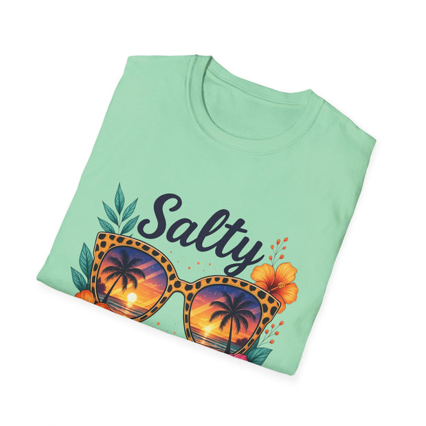 Salty Vibes Unisex Softstyle T-Shirt - Perfect for Beach Days and Summer Fun