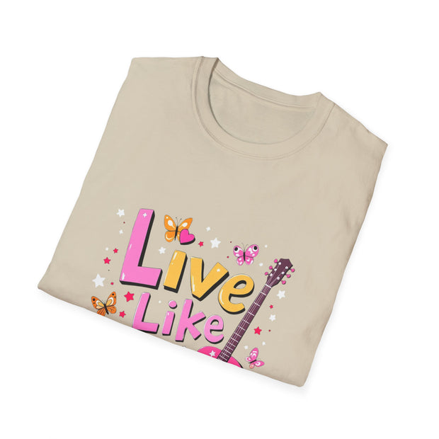 Live Like Dolly Guitar Graphic T-Shirt | Unisex Softstyle Tee
