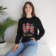 Glitter Nutcracker Sweatshirt, Cute Holiday Jumper, Christmas Crewneck, Festive Sweater, Winter Pullover, Sparkly Xmas Top