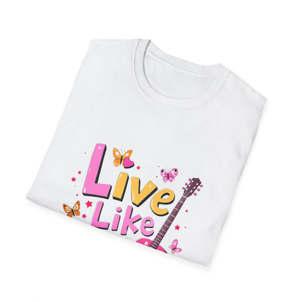 Live Like Dolly Guitar Graphic T-Shirt | Unisex Softstyle Tee