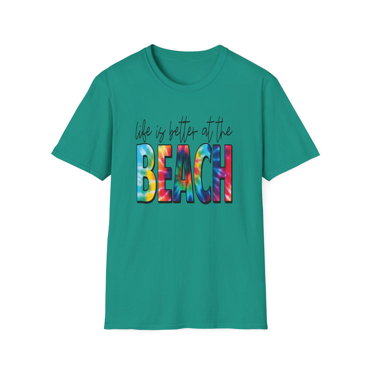 Beach Vibes Unisex Softstyle T-Shirt - "Life is Better at the Beach"