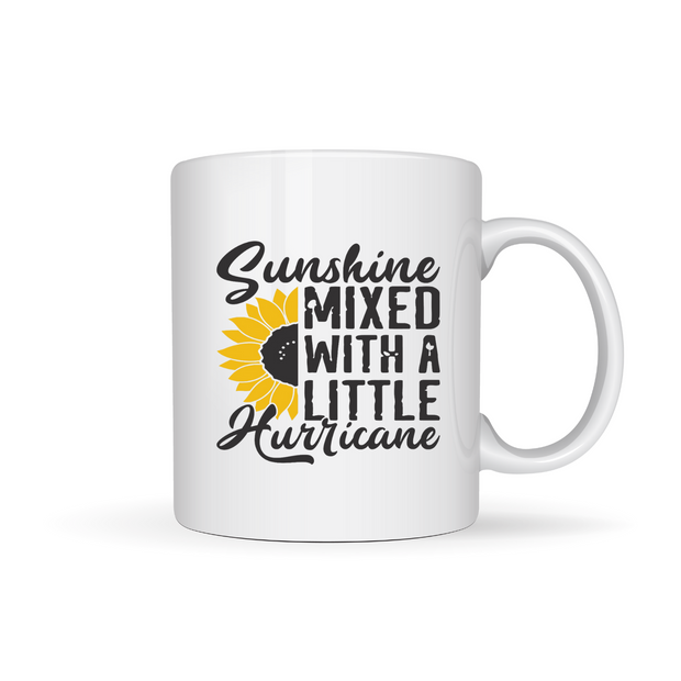 Sunshine mixed with a little hurricane 15 oz. ceramic mug