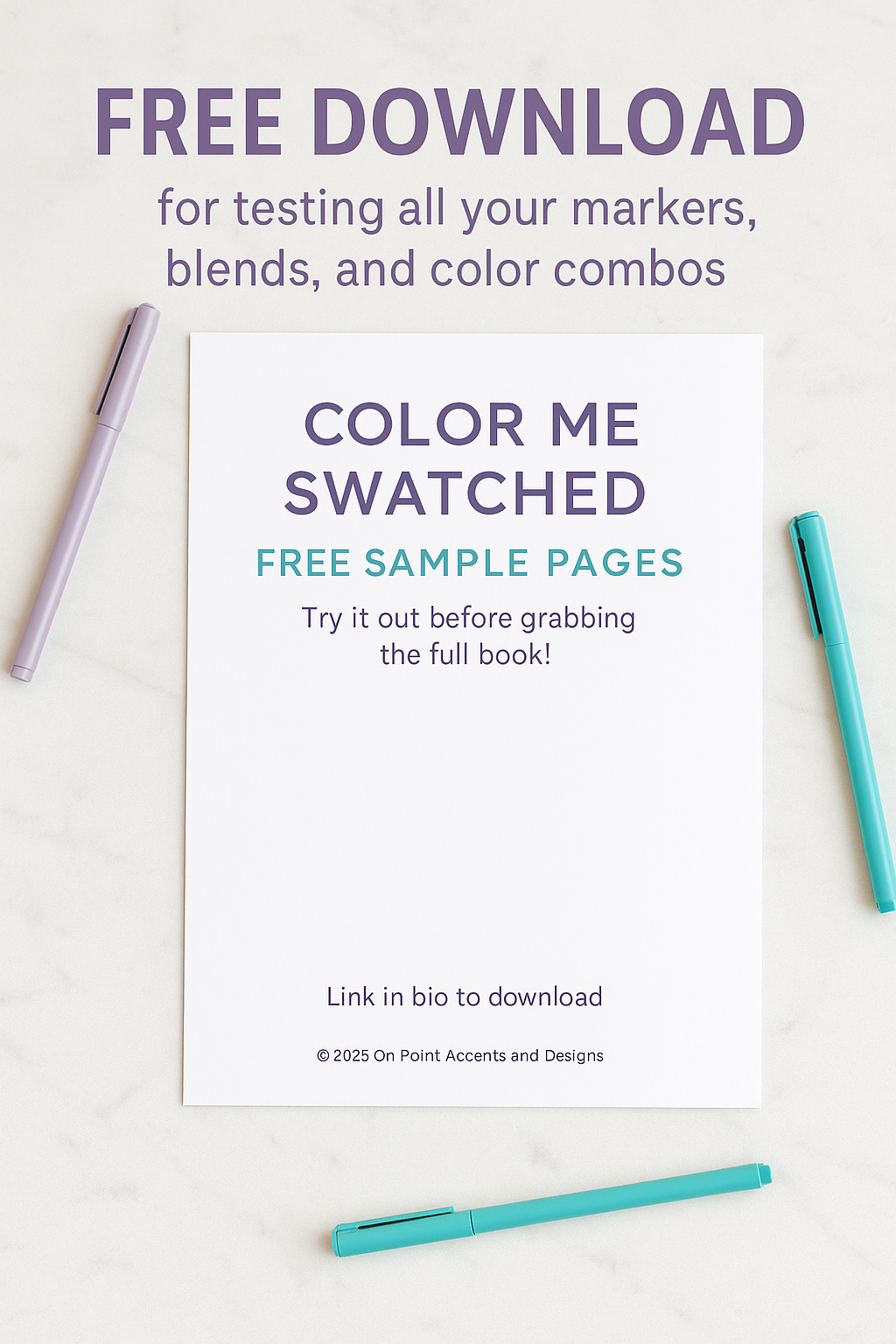 Marker Swatch Sheets