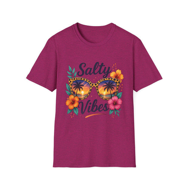 Salty Vibes Unisex Softstyle T-Shirt - Perfect for Beach Days and Summer Fun