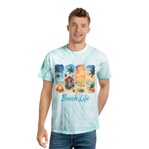 Beach Life Tie-Dye Tee - Perfect for Summer Vibes