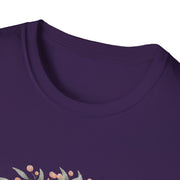 Floral Turtle Unisex Softstyle T-Shirt - Nature-Inspired Graphic Tee for Eco-Lovers