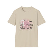 Cute Twisted Hot Air Balloon T-Shirt - Unisex Softstyle Tee for Balloon Lovers