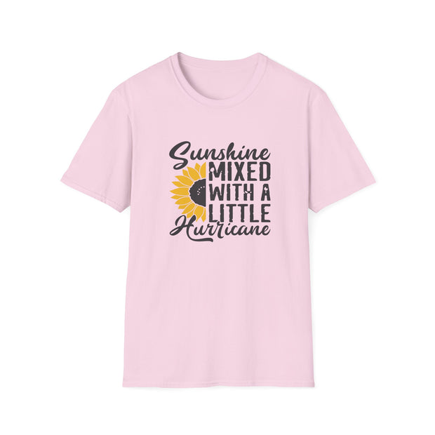 Sunshine Mixed With A Little Hurricane Unisex Softstyle T-Shirt - Perfect Casual Wear for Nature Lovers