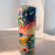 20 0z beach turtle tumbler
