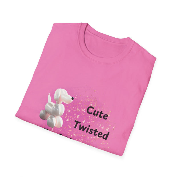 Cute Twisted Hot Air Balloon T-Shirt - Unisex Softstyle Tee for Balloon Lovers