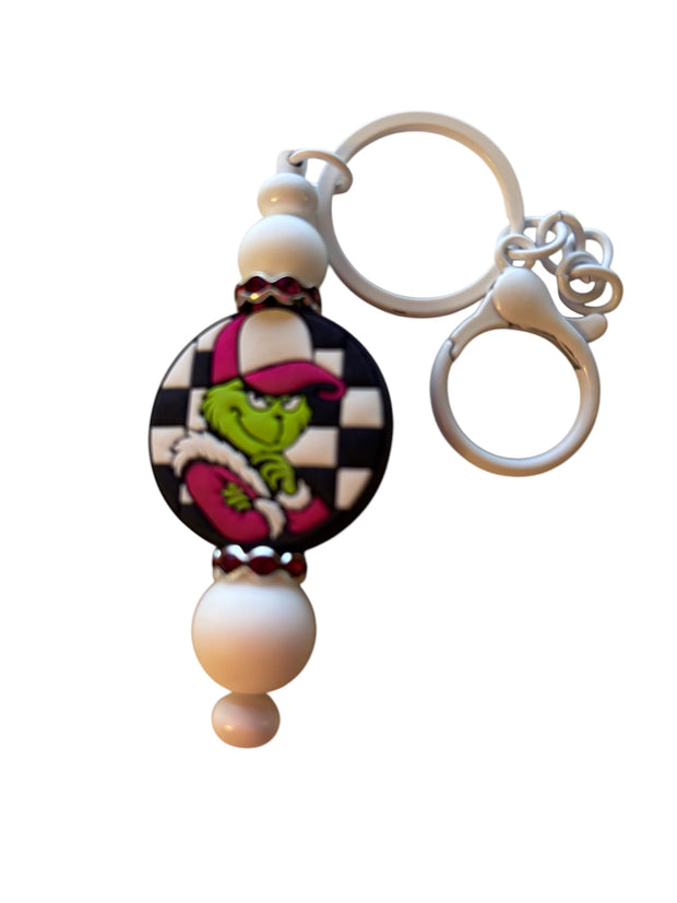 Beaded key fob zipper pull