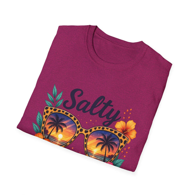 Salty Vibes Unisex Softstyle T-Shirt - Perfect for Beach Days and Summer Fun