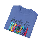 Beach Vibes Unisex Softstyle T-Shirt - "Life is Better at the Beach"