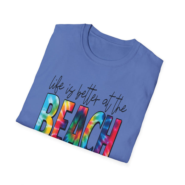 Beach Vibes Unisex Softstyle T-Shirt - "Life is Better at the Beach"