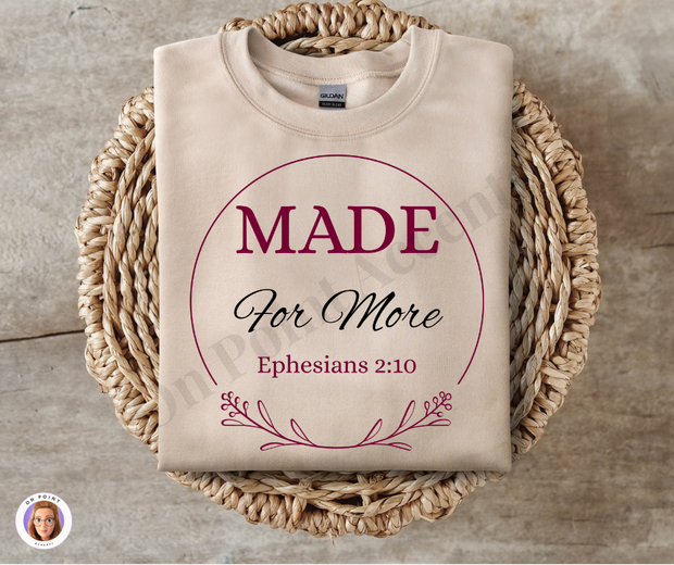 Made For More/Digital File/ Christian File/ DTF File/ Sublimation File