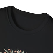 Floral Turtle Unisex Softstyle T-Shirt - Nature-Inspired Graphic Tee for Eco-Lovers