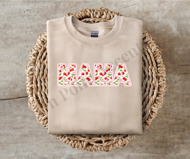 MAMA Cherry Design/ DTF/ Sublimation Files