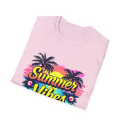 Summer Vibes Unisex T-Shirt - Beach Palm Trees Design