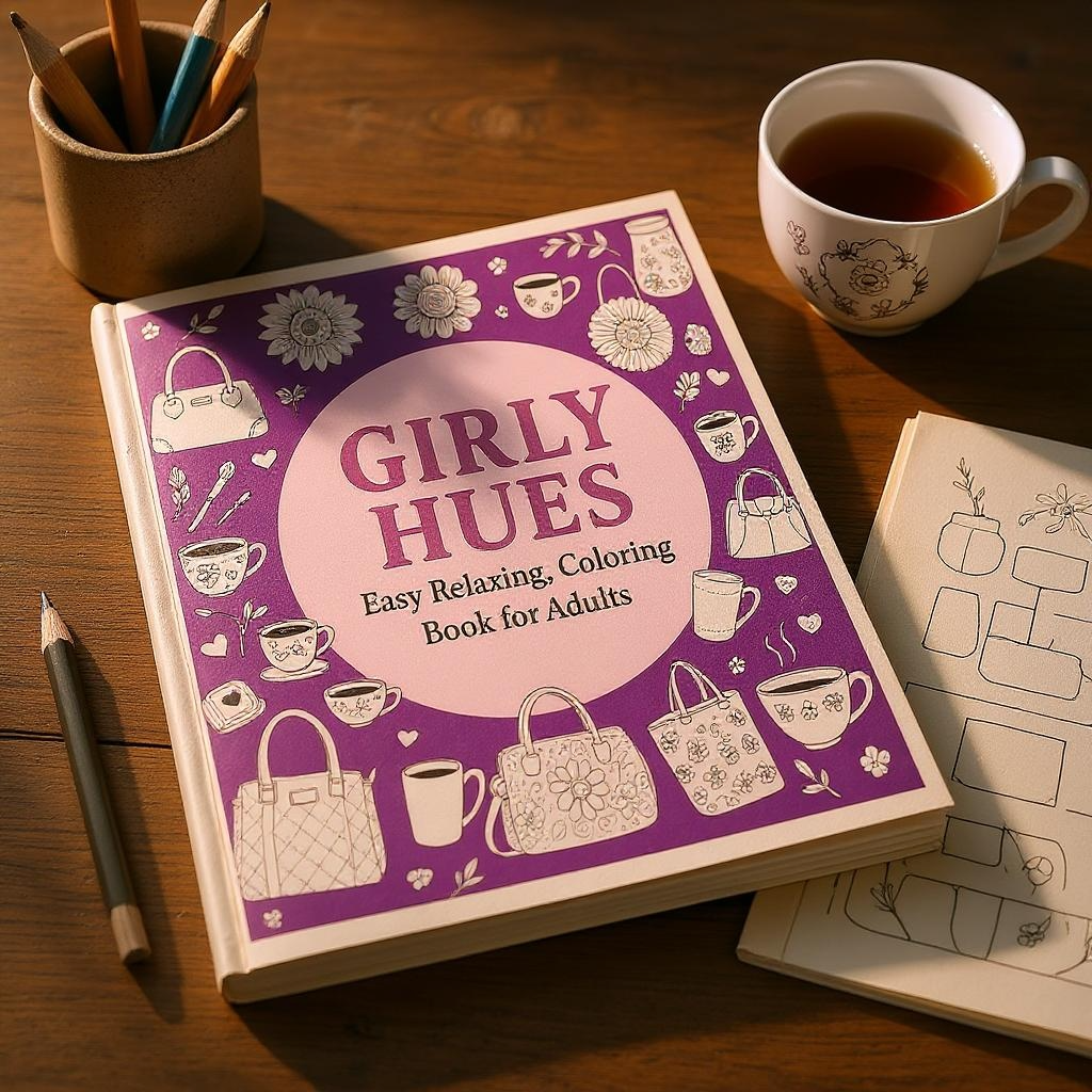 Girly Hues Bold Easy Coloring