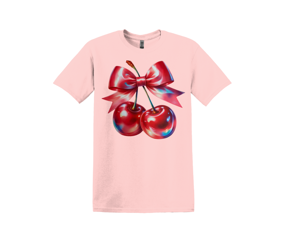 Cherry Theme Coquette  T-Shirt  Design TRENDY TEE/ Best Seller