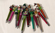 Beaded Christmas Pens CLEARANCE