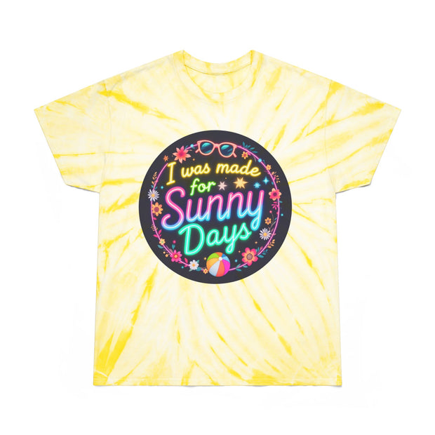 Sunny Days Tie-Dye Tee - Vibrant Yellow Summer T-Shirt
