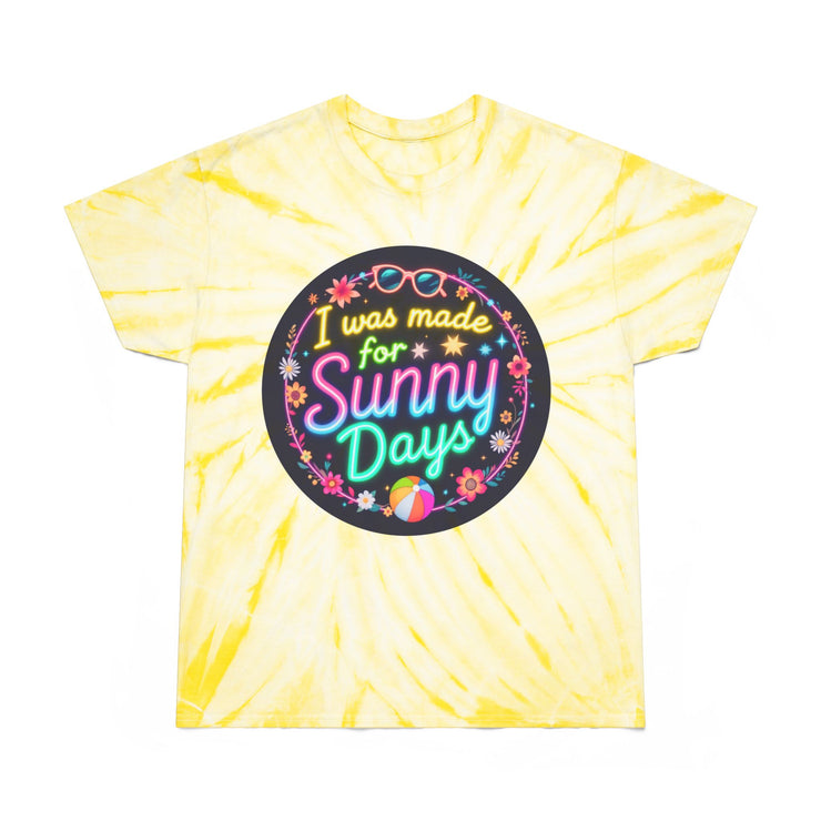 Sunny Days Tie-Dye Tee - Vibrant Yellow Summer T-Shirt