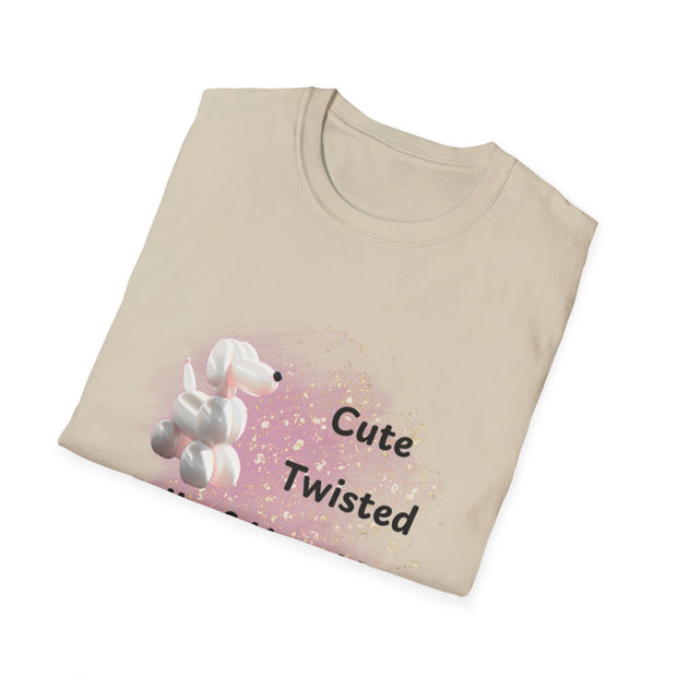 Cute Twisted Hot Air Balloon T-Shirt - Unisex Softstyle Tee for Balloon Lovers