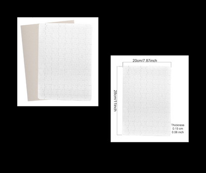 Custom Photo Puzzle – Personalized Sublimation Puzzle Gift (Rectangle or Heart Shape)