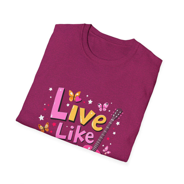 Live Like Dolly Guitar Graphic T-Shirt | Unisex Softstyle Tee