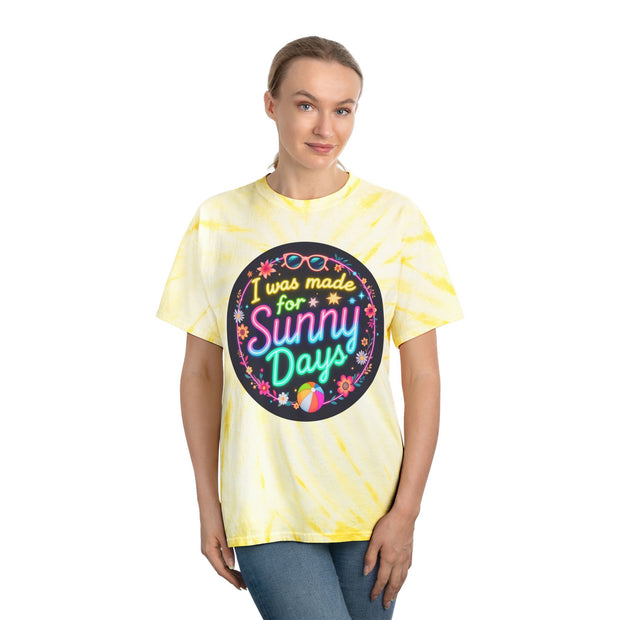 Sunny Days Tie-Dye Tee - Vibrant Yellow Summer T-Shirt