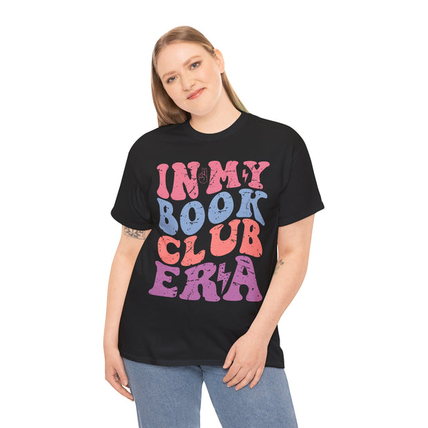 Book Lover's Unisex Tee, Reading Bookclub Era Design, Gift for Literature Fans, Heavy Cotton T-Shirt, Reading Group Shirt, Novel Readers Top