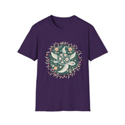 Floral Turtle Unisex Softstyle T-Shirt - Nature-Inspired Graphic Tee for Eco-Lovers